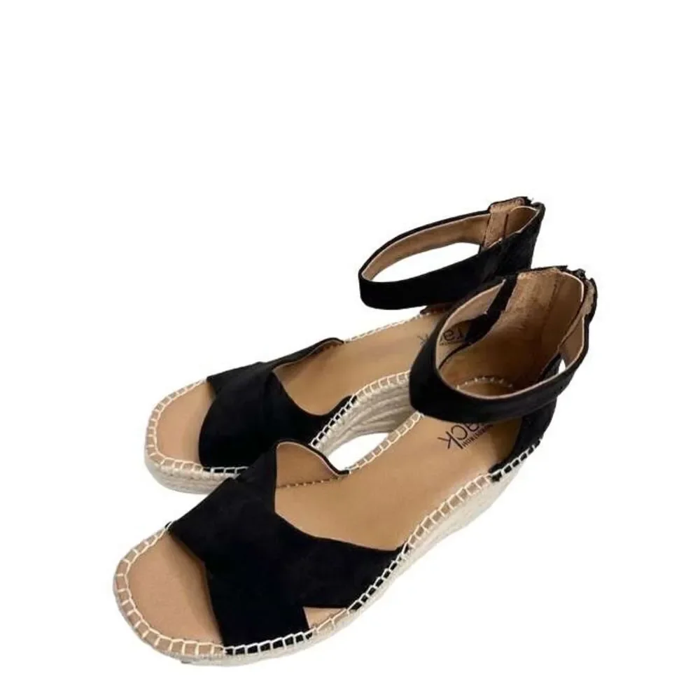 Nordstrom Rack Sandals Womens Caroline Platform Wedges Size 7.5